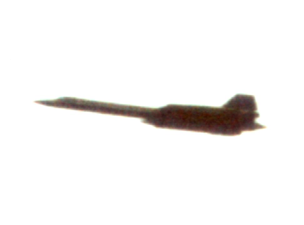 Picture of the Lockheed SR-71 Blackbird in flight