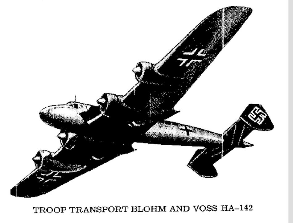 Blohm und Voss BV 142 - left under view 
