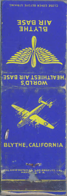Blythe Air Base Match Book