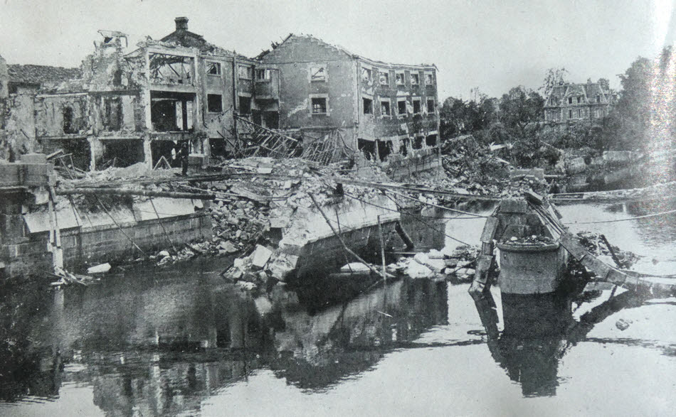 Bombed Canal Bridge, Caen 