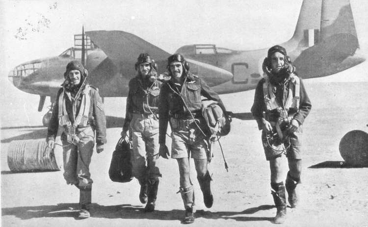 Four man crew of Boston III