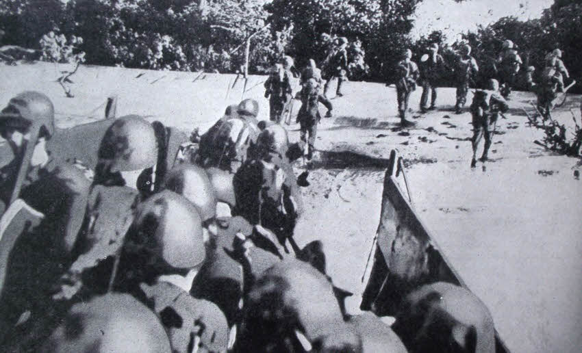 US Marines land at Empress Augusta Bay, Bougainville