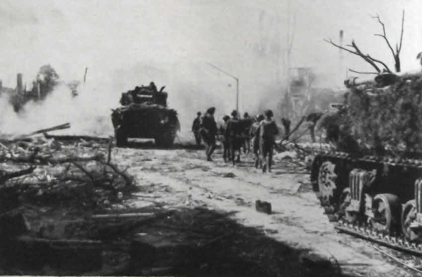 British fighting at Bremen, 1945 