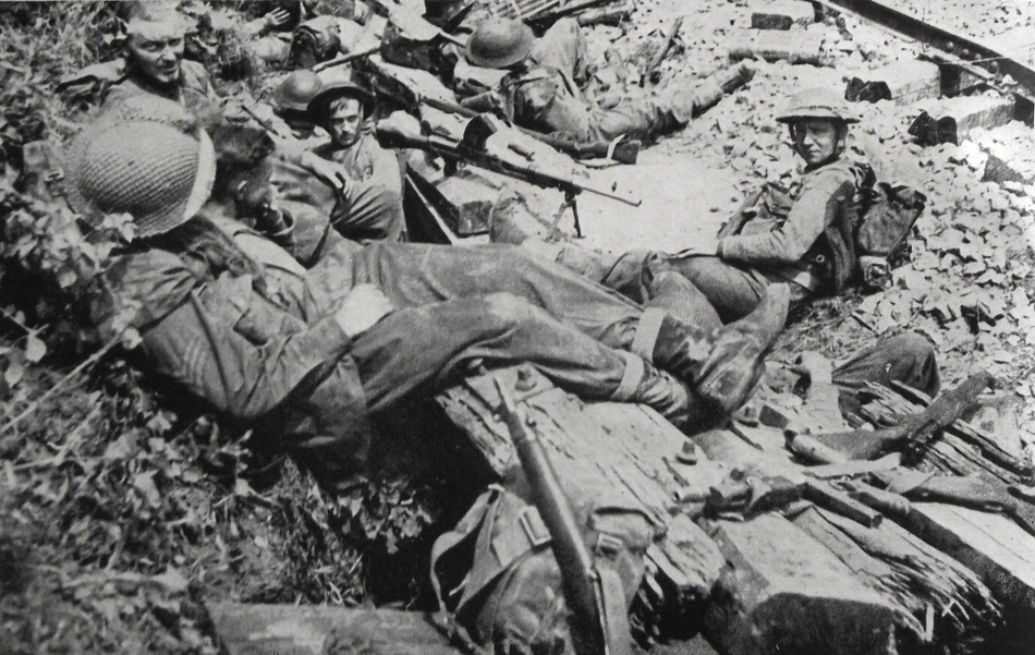 British Infantry waiting for start of 4th battle of Cassino 