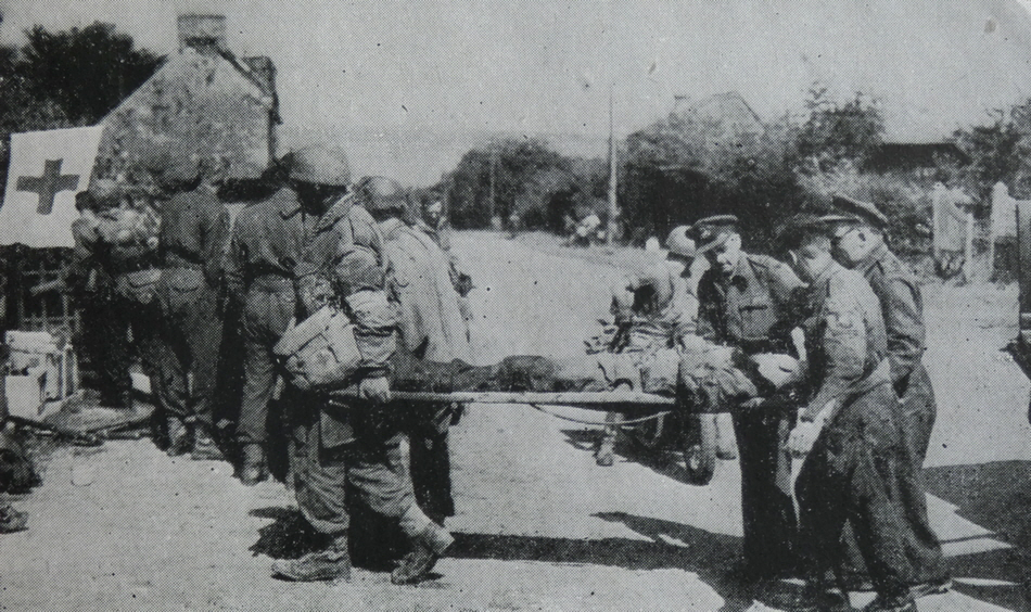 British Wounded at Pont L'Eveque 