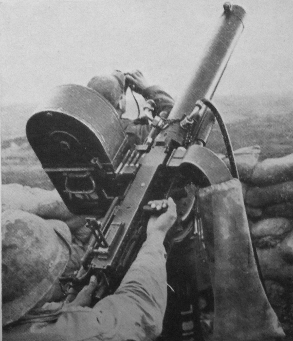French gunners with Browning M2 AA machine gun 