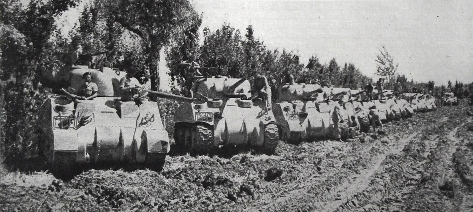 Canadian Sherman Tanks, Italy 1944 