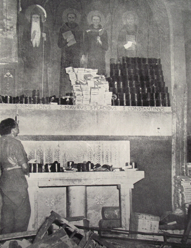 German Supplies in a Chapel, Abbey of Monte Cassino 