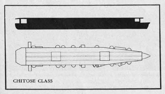 Plan of Chitose class carrier 