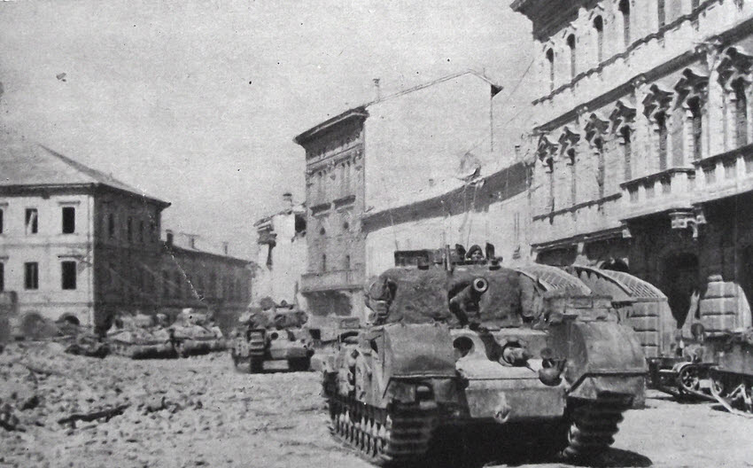 Churchill IV at Portomaggiore, April 1945 