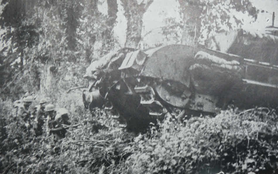 Churchill Tank at Tilly-sur-Seulles 