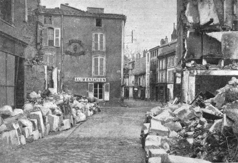 Cleared streets at Verdun, 1916 