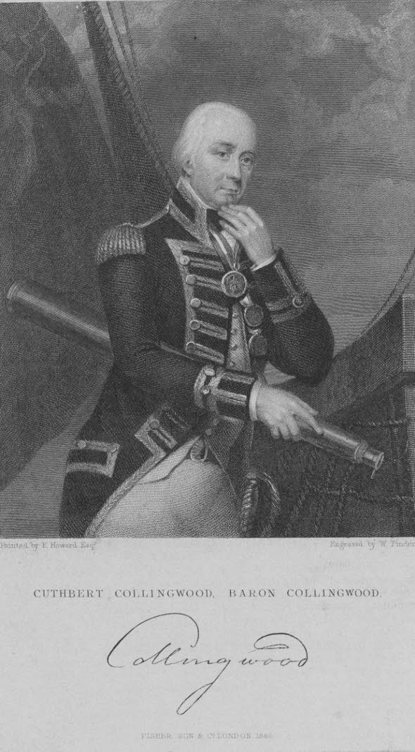 Engraving of Admiral Cuthbert Collingwood, 1748-1810 