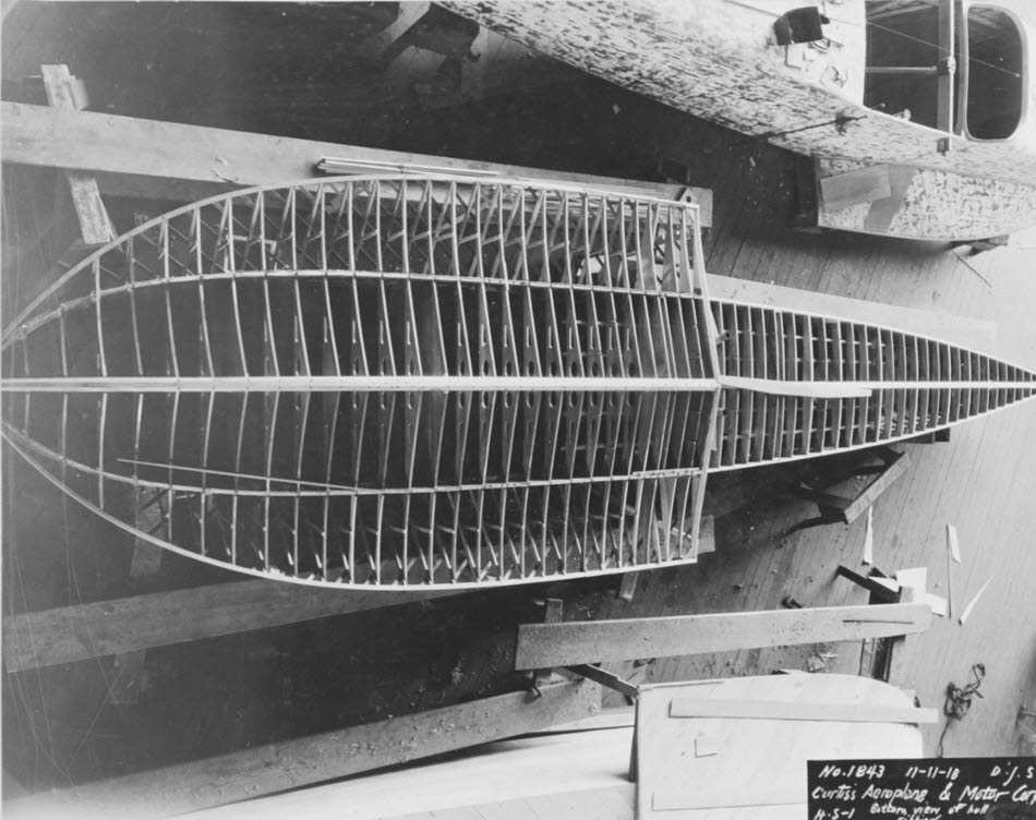Boat Hull Ribs of Curtiss HS-1 