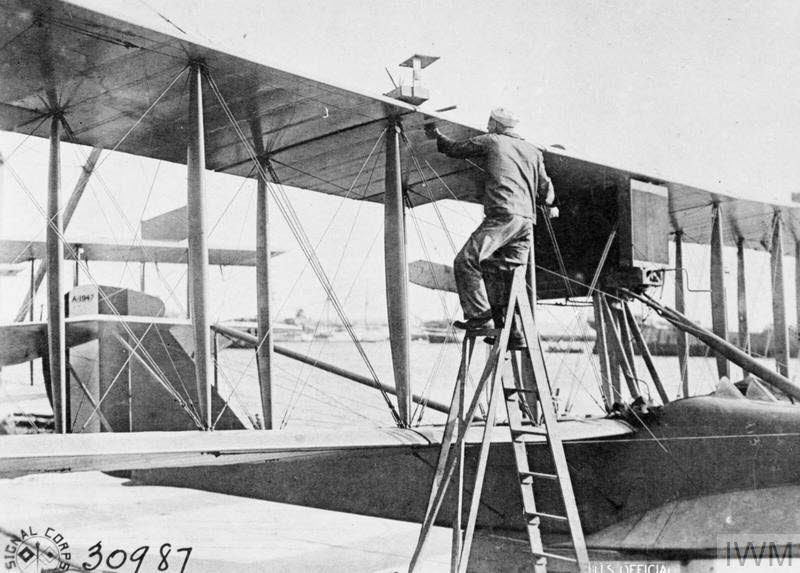 Ground Crew fixing Curtiss HS-2 