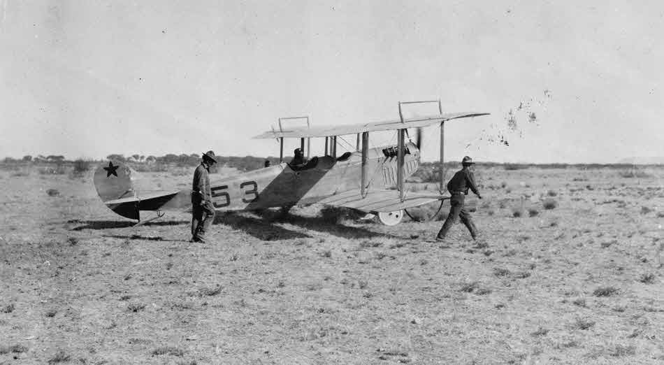 Curtiss JN-3 no.53 from the right, Mexico, 1916 