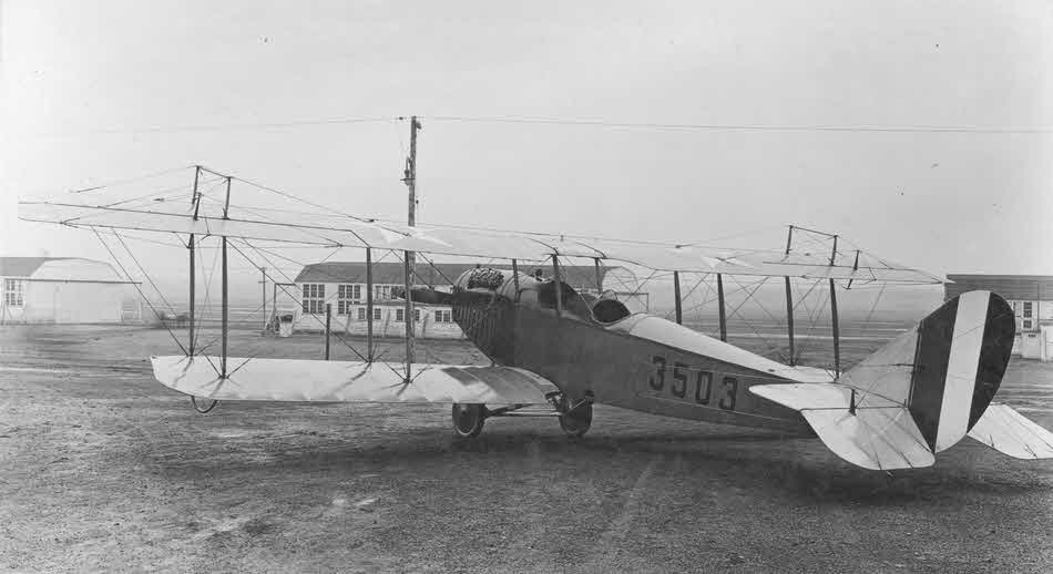 Curtiss JN-4D no.3503 from the left rear 