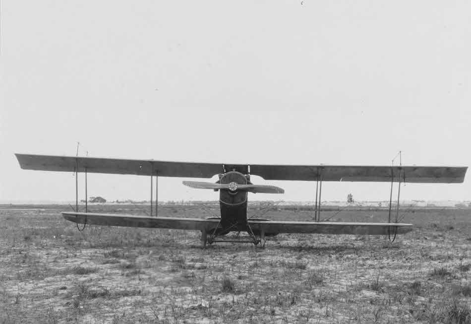Curtiss JN-4H A3221 from the front 