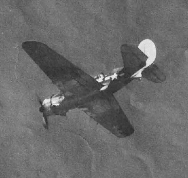 Curtiss SB2C Helldiver from Below 