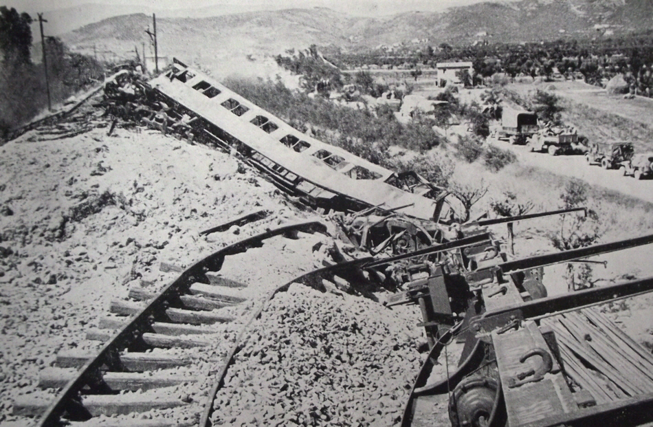 Destroyed Train, Italy, 1944 