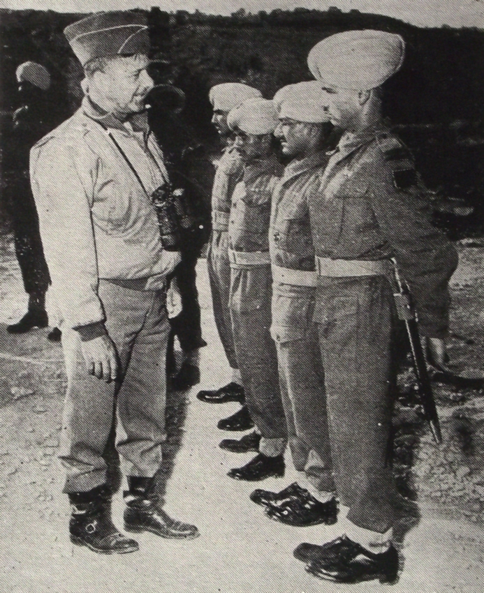 General Devers inspects Punjabi troops, Italy, 1944 