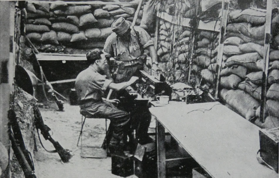 Signalmen dismantling equipment, Imphal 
