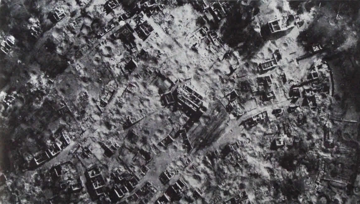 Bomb Damage at Dulmen, 1945 