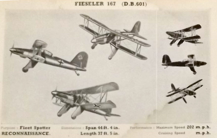 Fieseler Fi 167 in RAF Identification Guide 