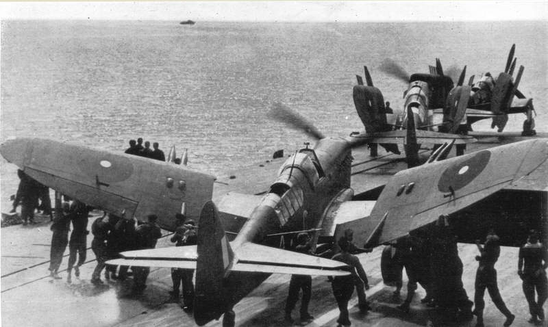 Fairey Firefly on HMS Indefatigable, January 1945 