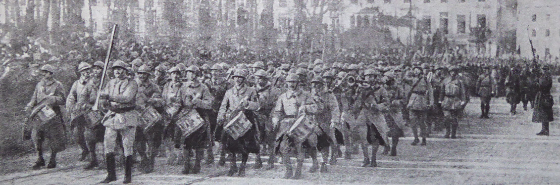 French Troops enter Brussels, 1918 