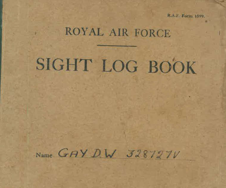 Sight Log for for Lt D.W. Gay - Cover