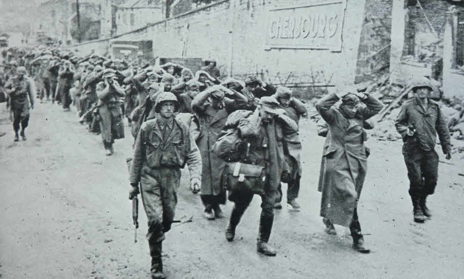 German POWs at Cherbourg, 1944 