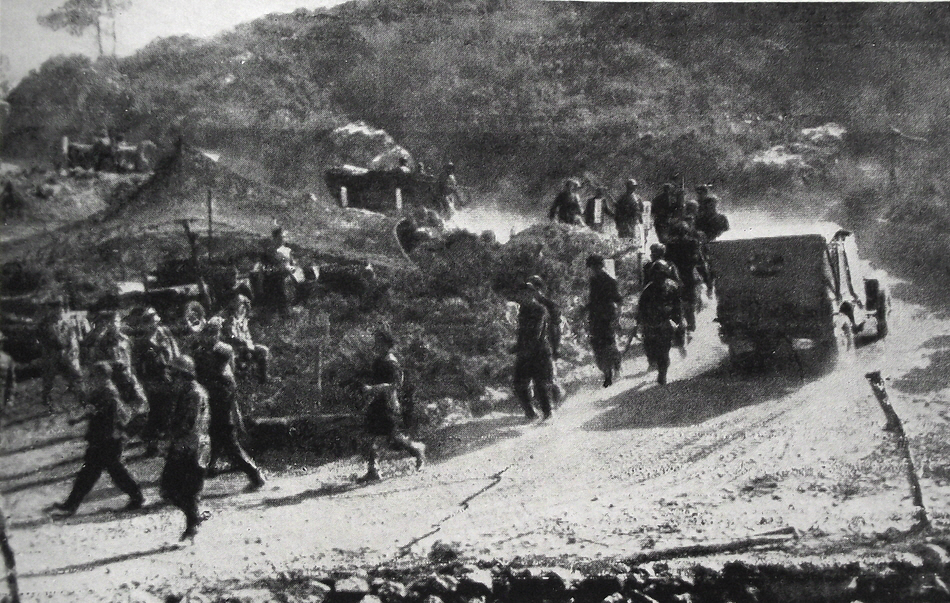 German POWs taken at Monte Majo, 1944 