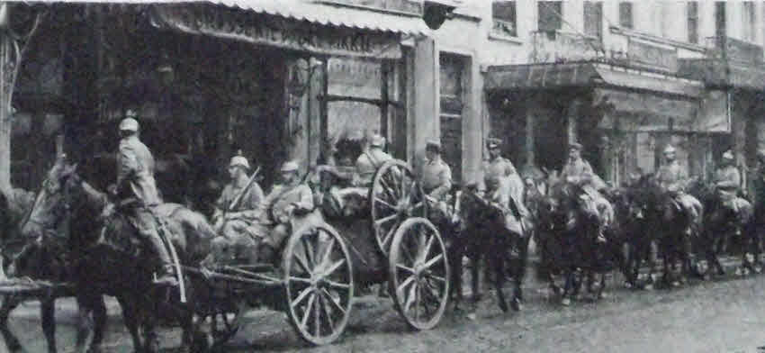 German Cavalry in Brussels, 1914 