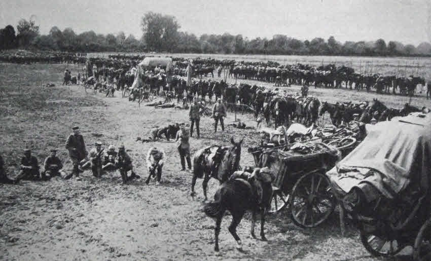 German Cavalry Camp, 1914 
