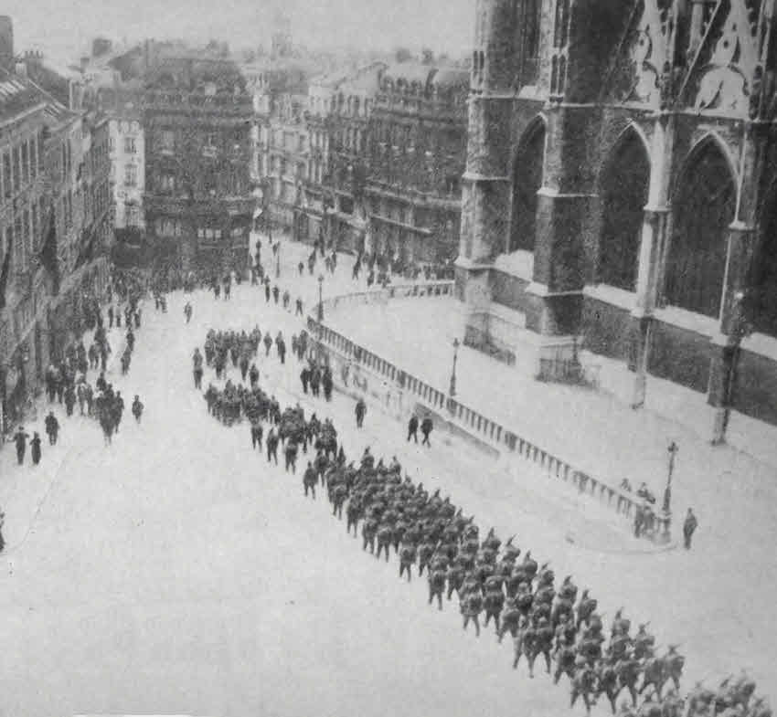German Parade in Brussels, 1914 