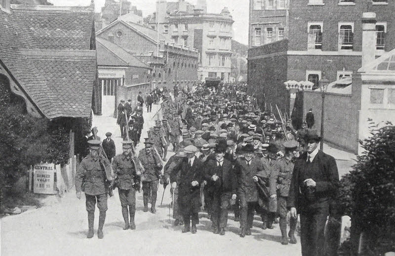 German Reservists arrested in Britain, 1914 