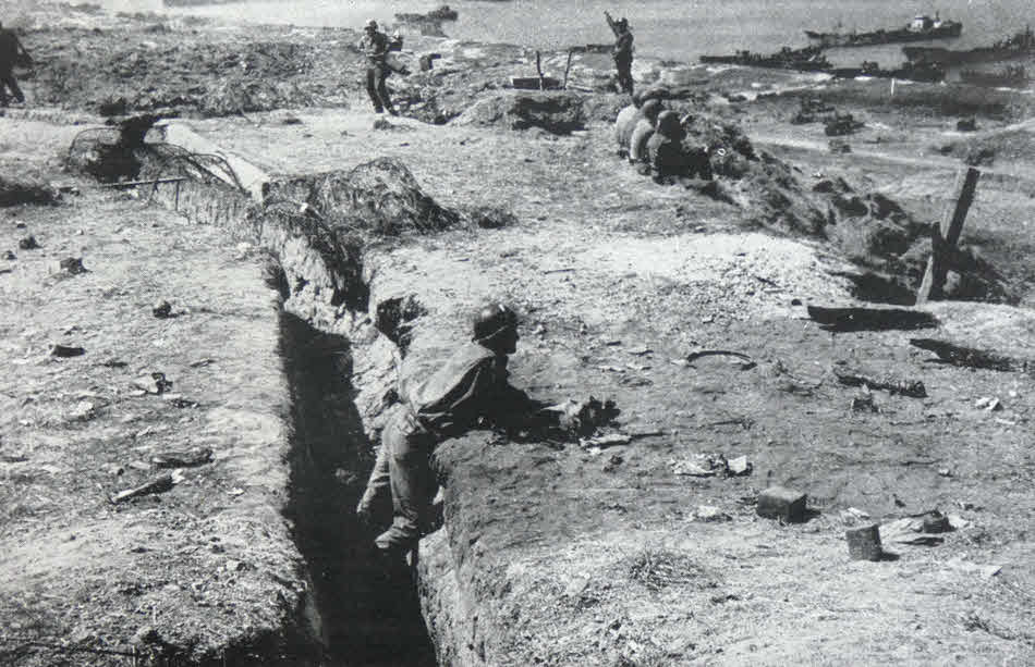 German Trenches in Normandy 