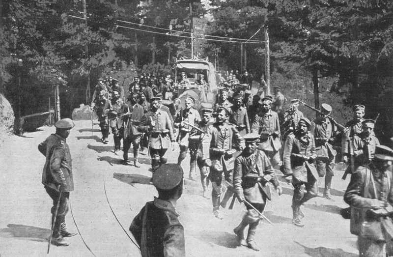 German wounded leave Verdun 
