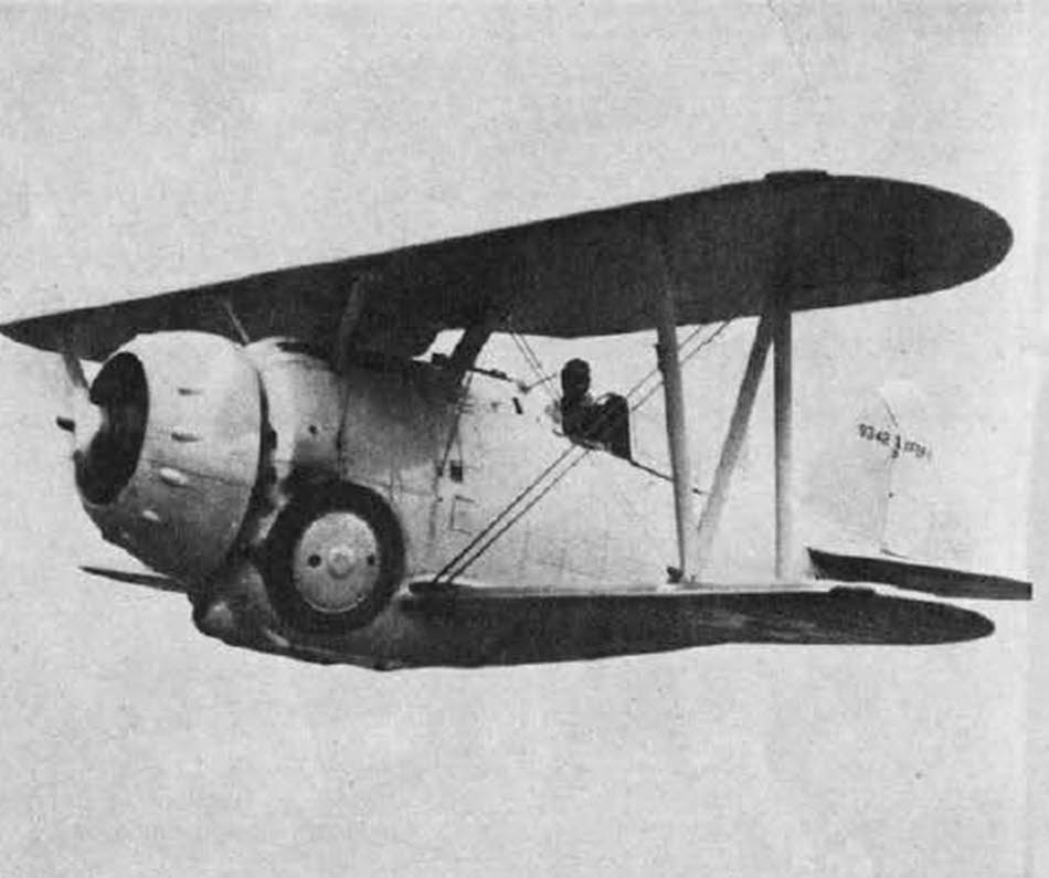 Grumman XF2F-1 from the left 