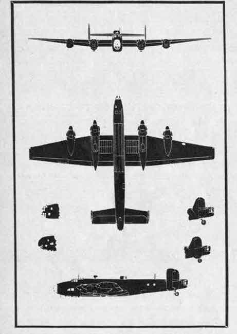 Plans of Handley Page Halifax Mk.II Series 1a (late) 