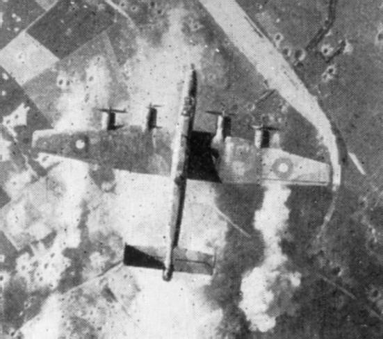 Handley Page Halifax seen from above 