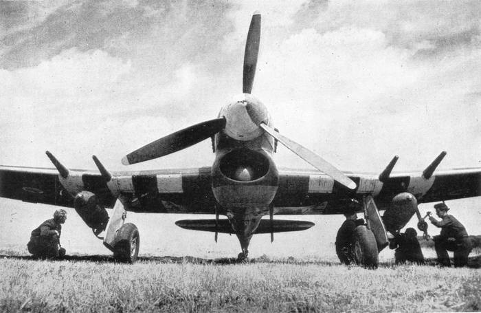 Front view of Hawker Typhoon 