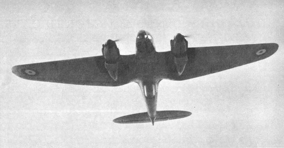 Heinkel He 111H-1 from below 