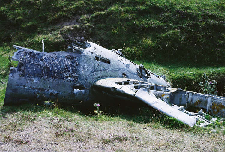 Fuselage of Heinkel He-111 on Fair Isle 