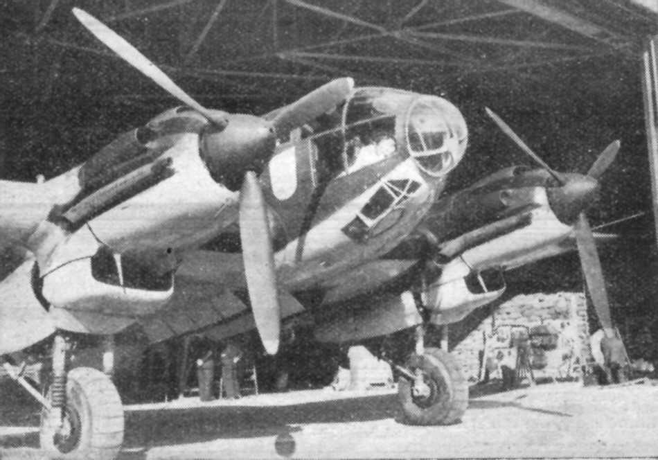 Front view of a Heinkel He 111