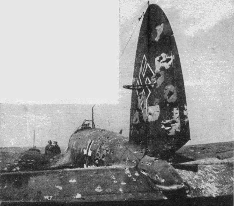 Rear view of a Heinkel He 111