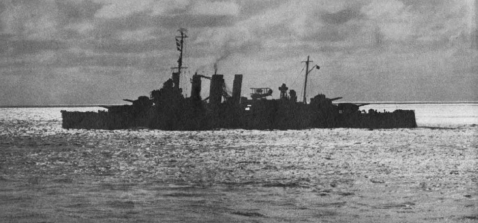 HMAS Australia (D84) from the left 