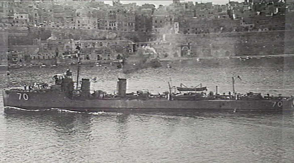 HMAS Warrego, Malta, 1917 