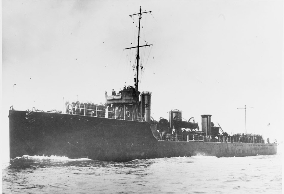 HMS Achates, 1914 